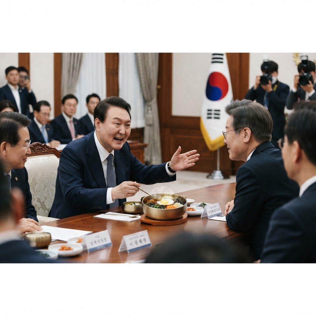 Sydkoreas præsident hylder risretter og viser åbenhed over for oppositionen